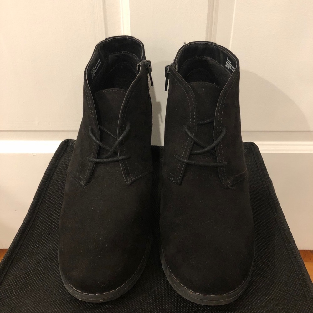 Target Wedge Lace-Up Booties